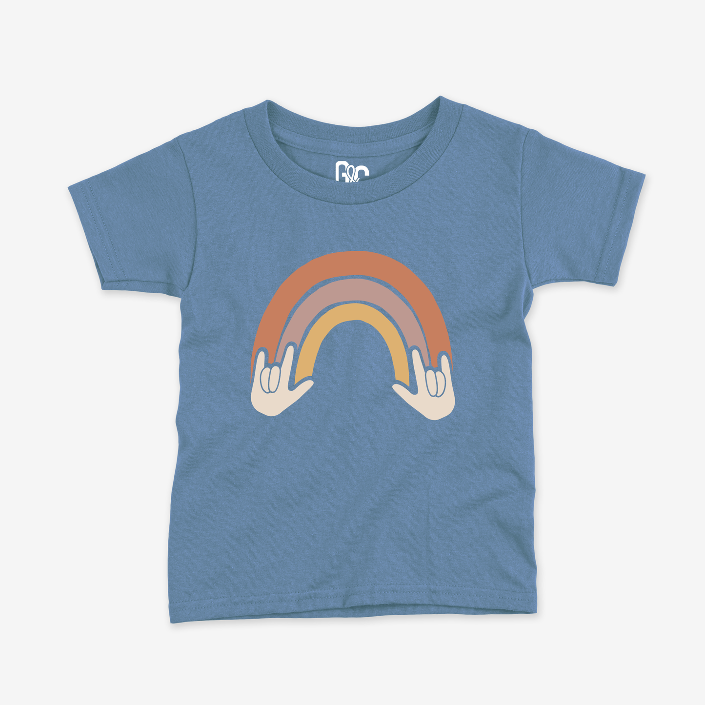 Rainbow & ILY Toddler Tee