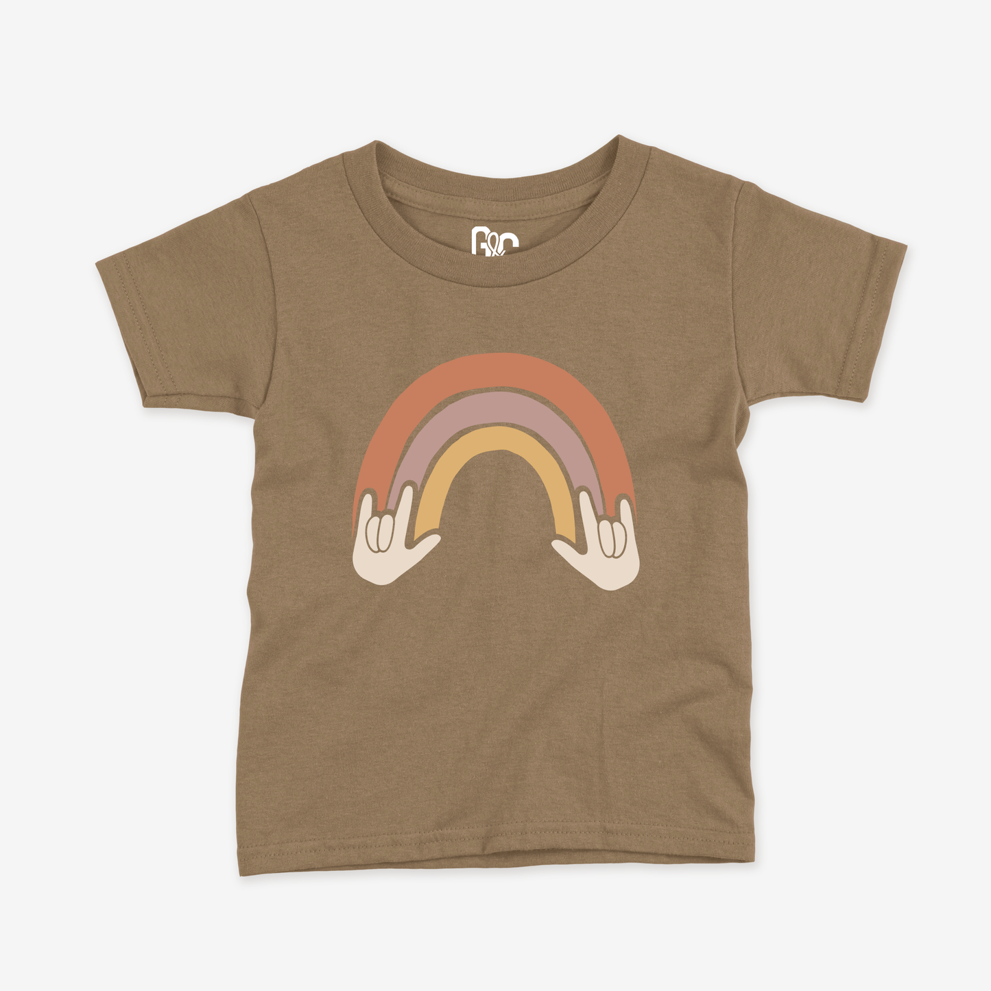 Rainbow & ILY Toddler Tee