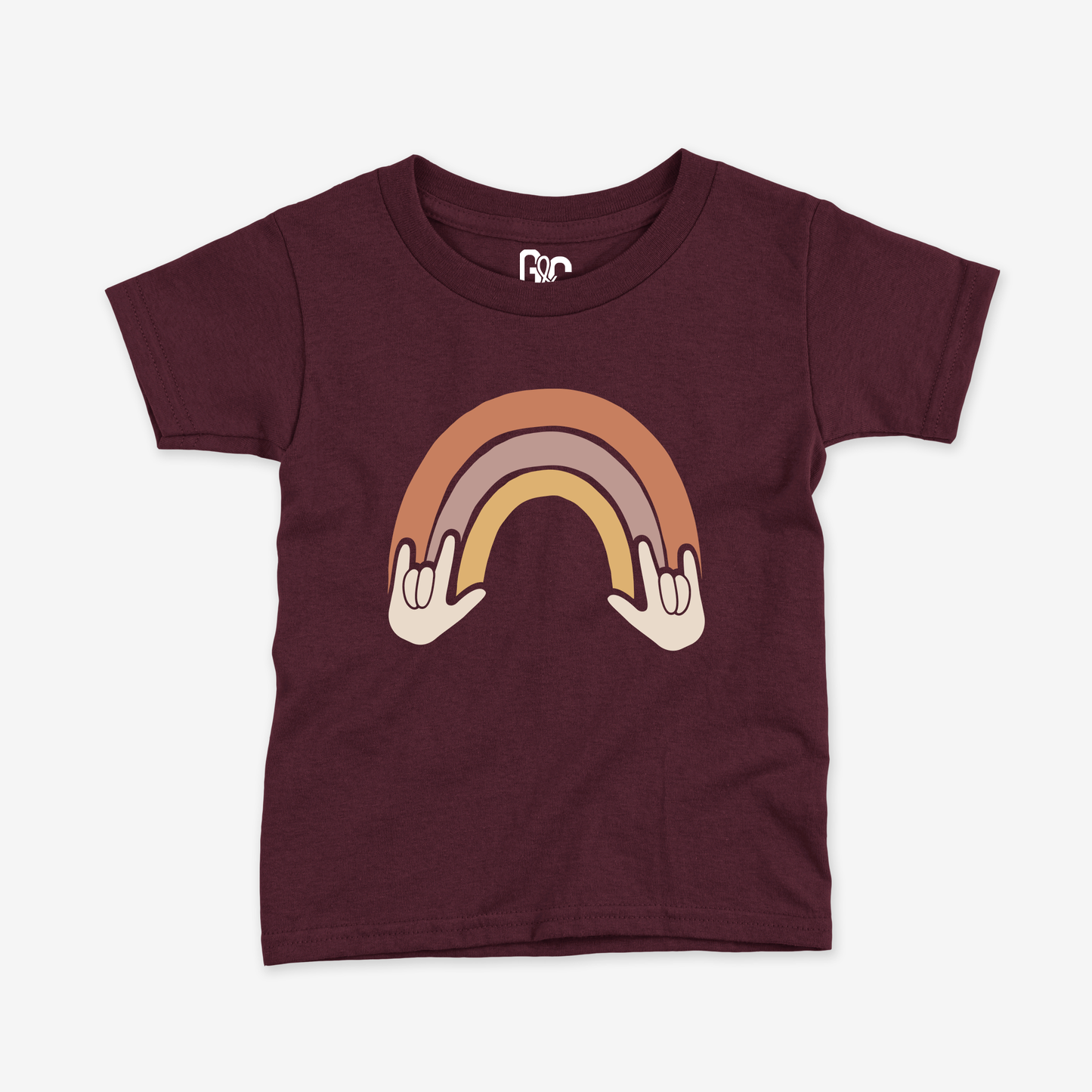 Rainbow & ILY Toddler Tee