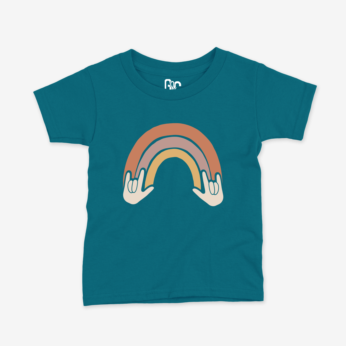 Rainbow & ILY Toddler Tee