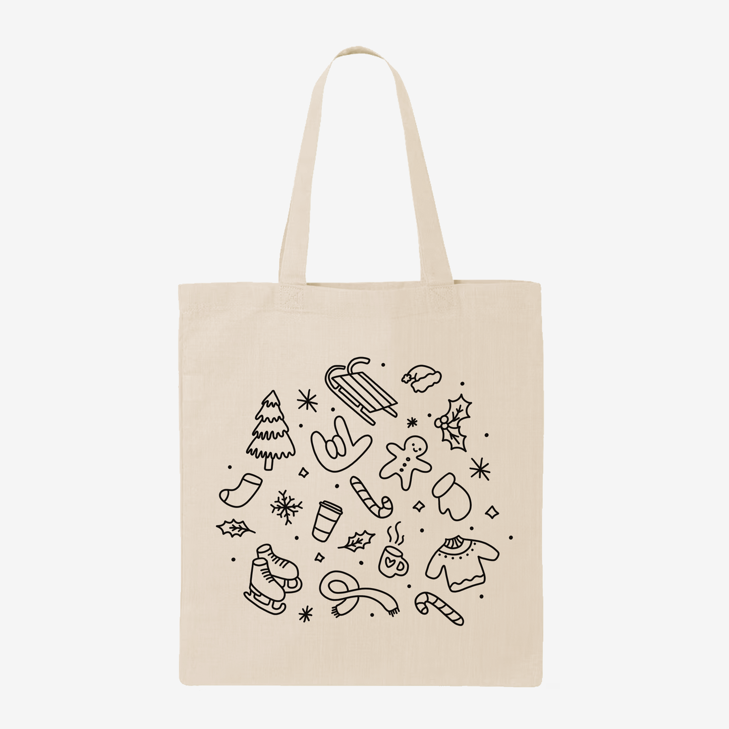 Winter Doddle Tote Bag