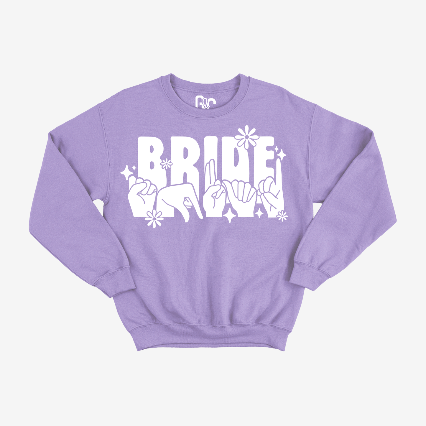 Bride Squad Flower Crewneck