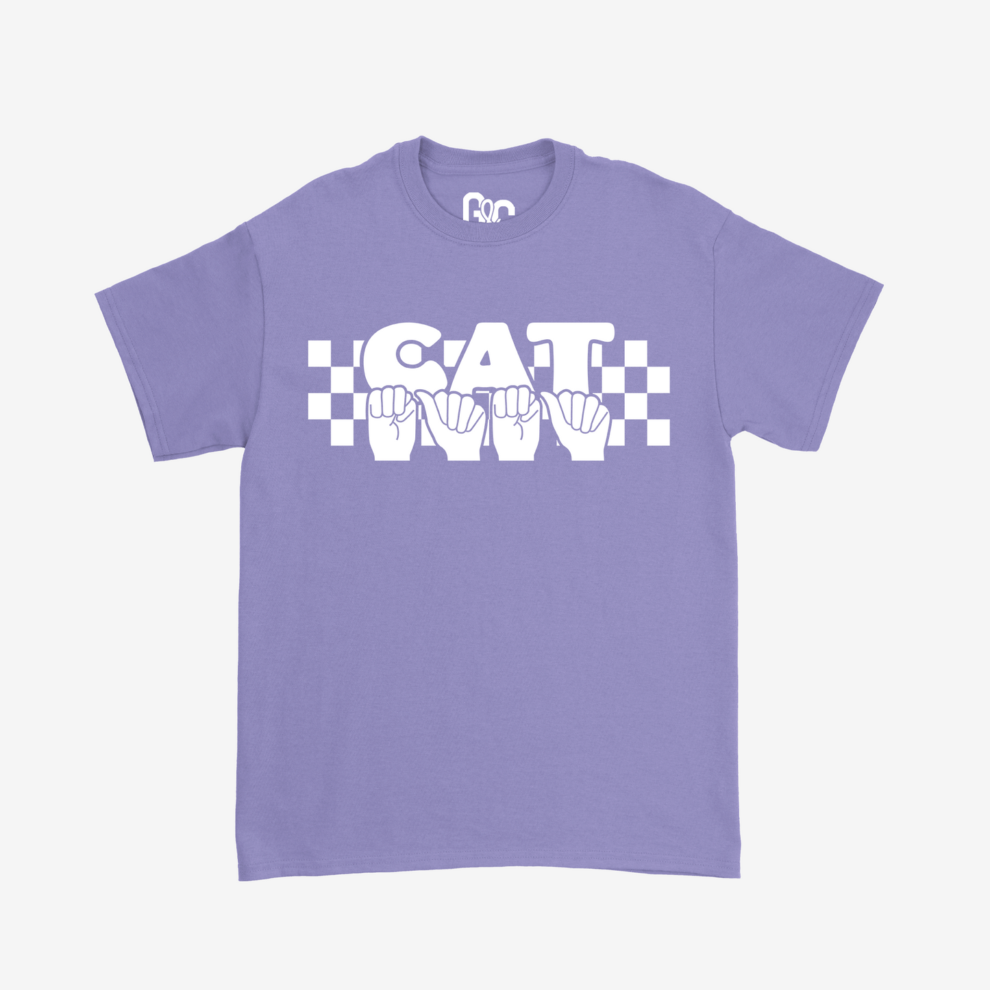 Checkered Cat Mama Tee