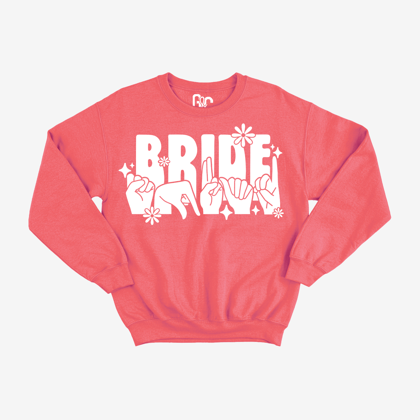 Bride Squad Flower Crewneck