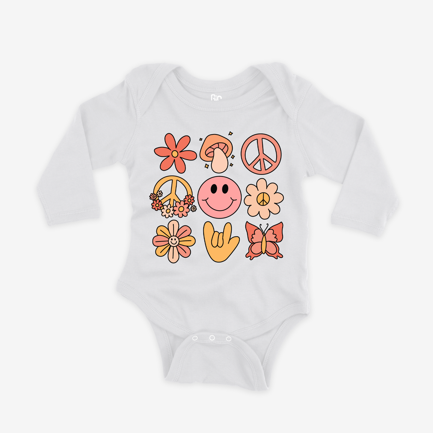 Love & Peace Onesie Sleeve