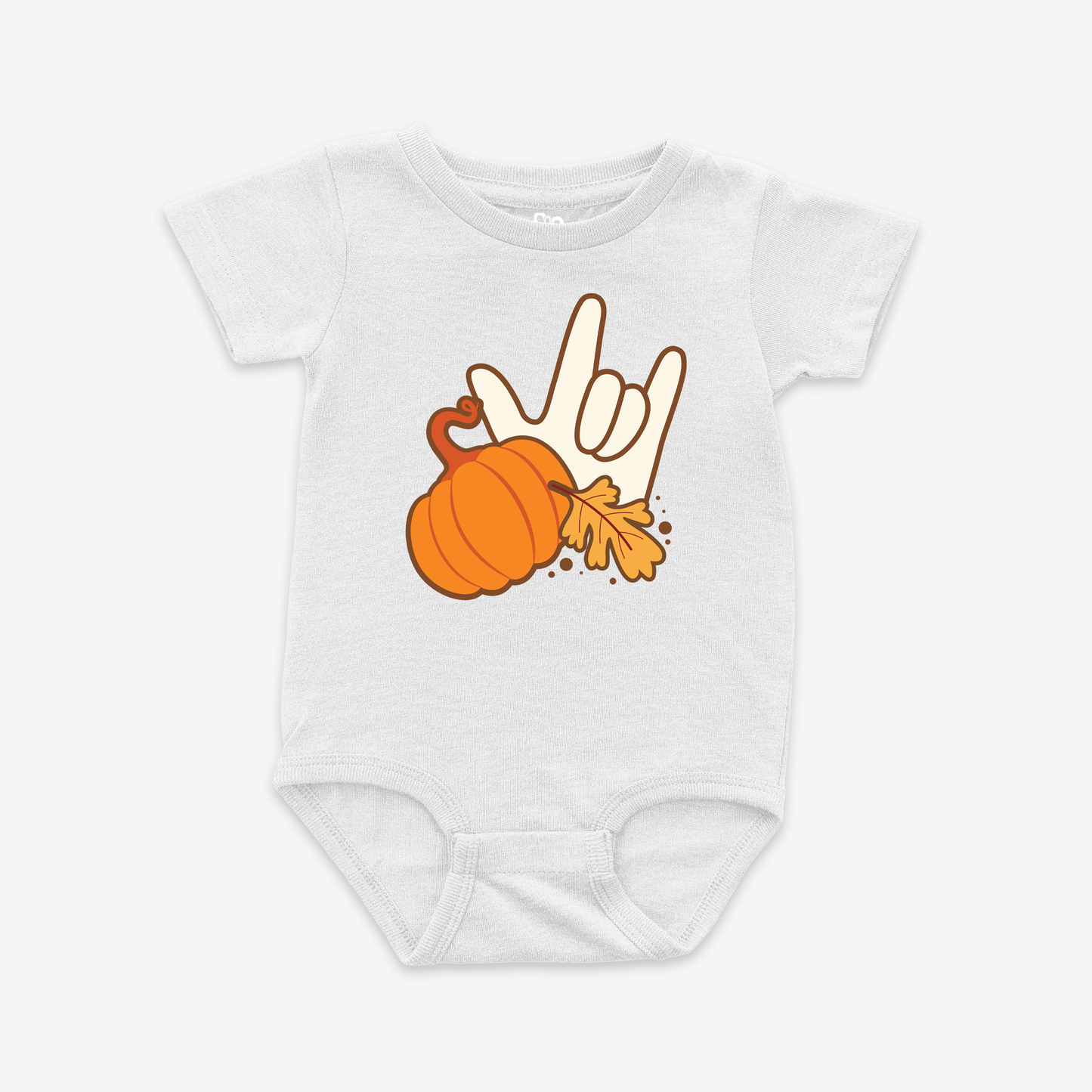 Pumpkin & ILY Onesie Tee
