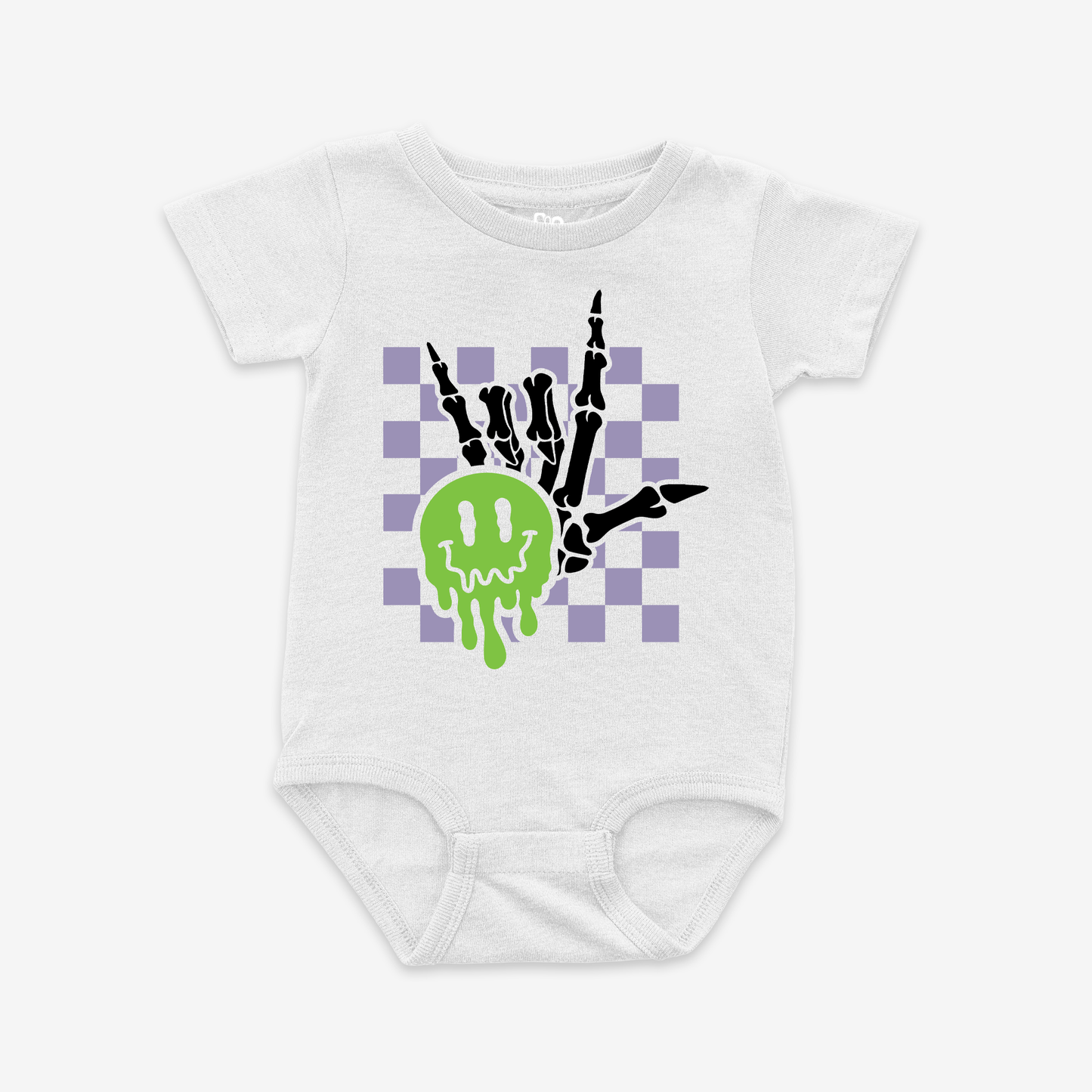 Spooky ILY Checkered Onesie Tee