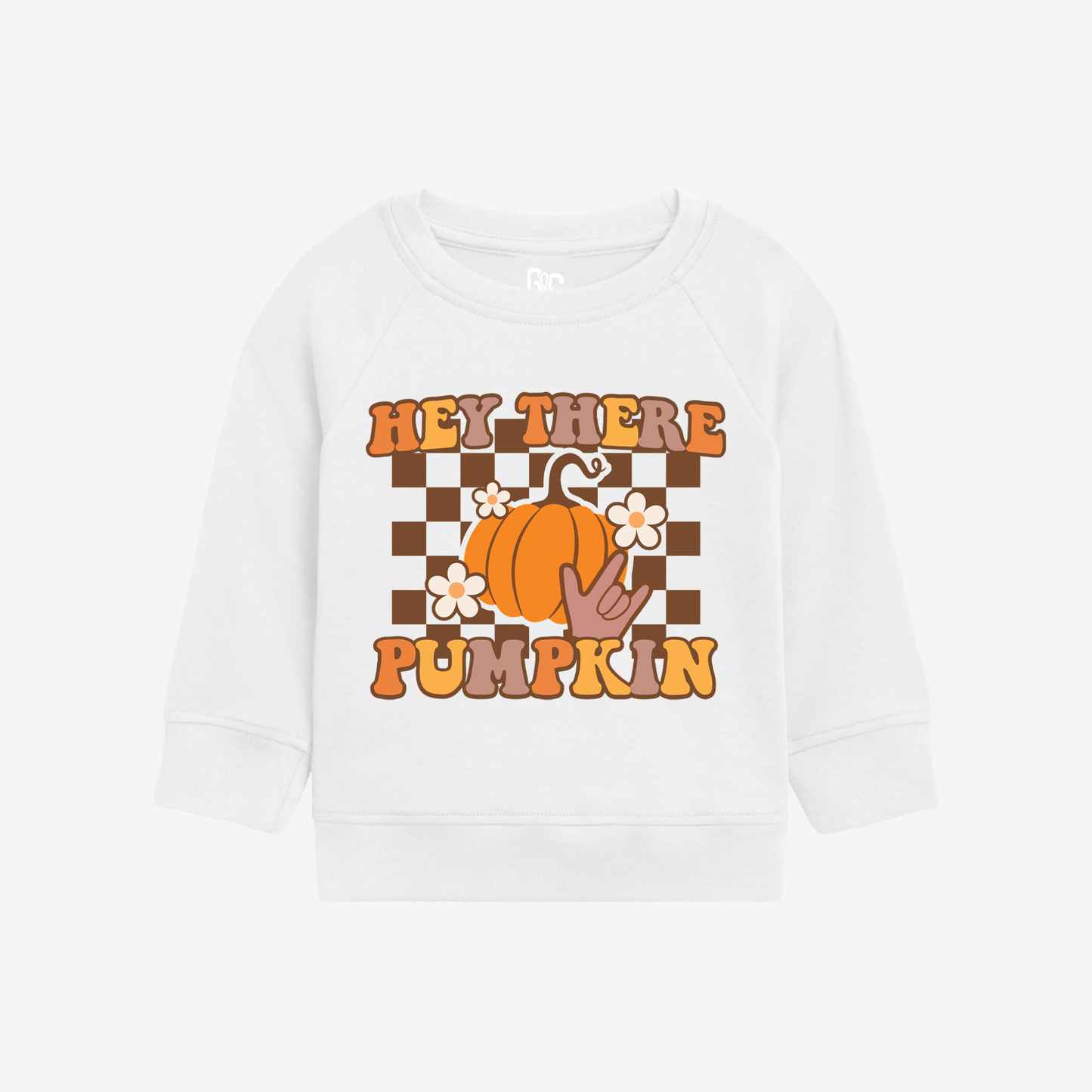 Hey there Pumpkin Toddler Crewneck