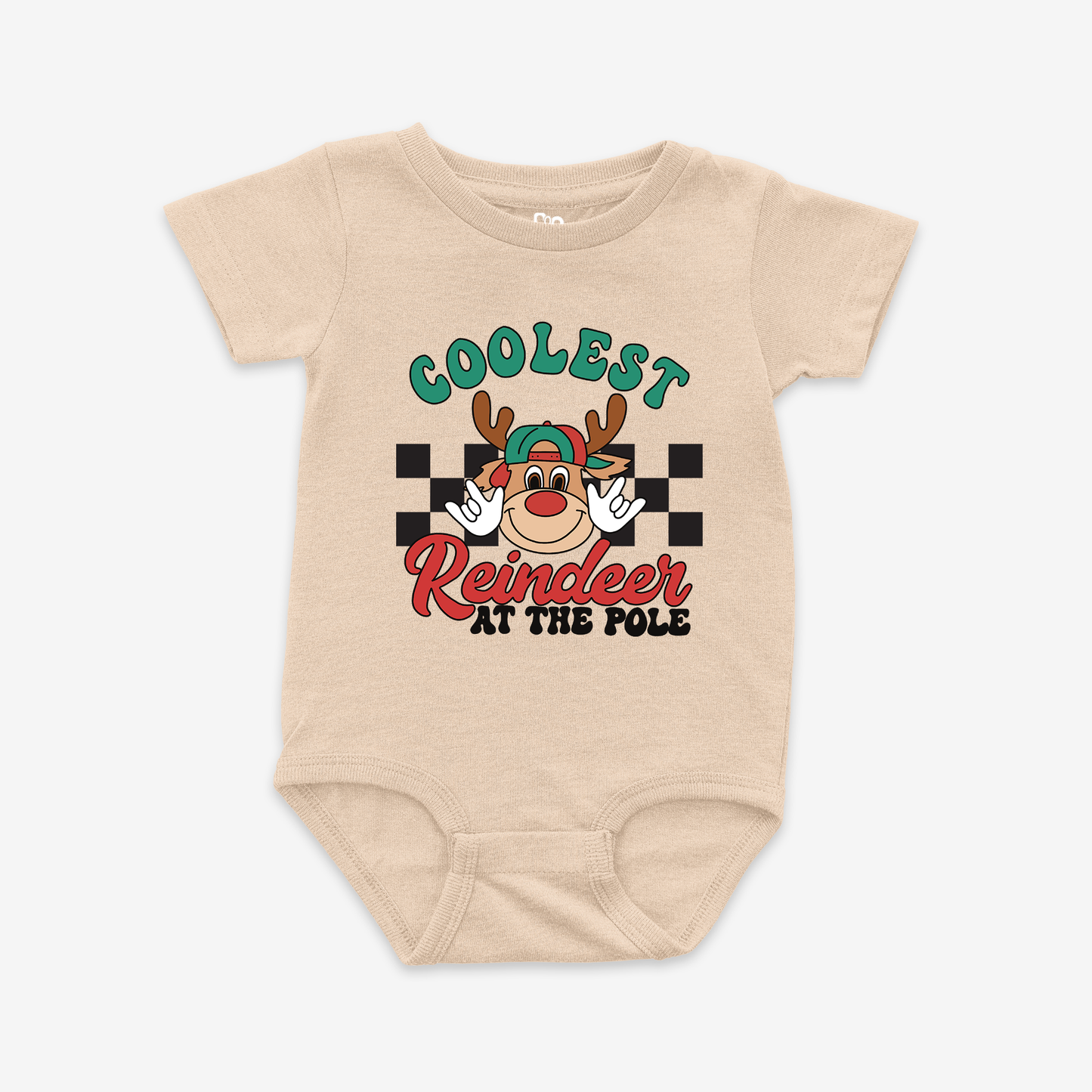 Coolest Reindeer ILY Onesie Tee