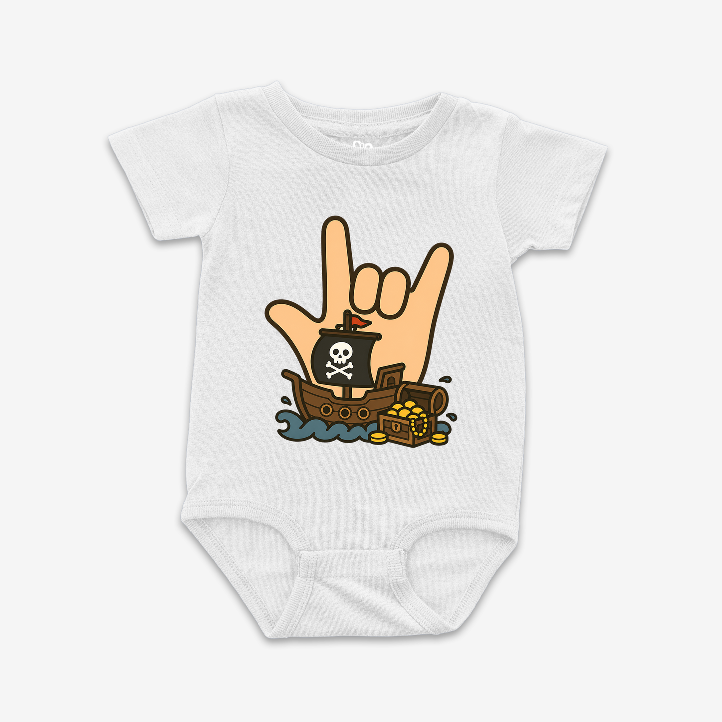 Pirate ILY Onesie Tee