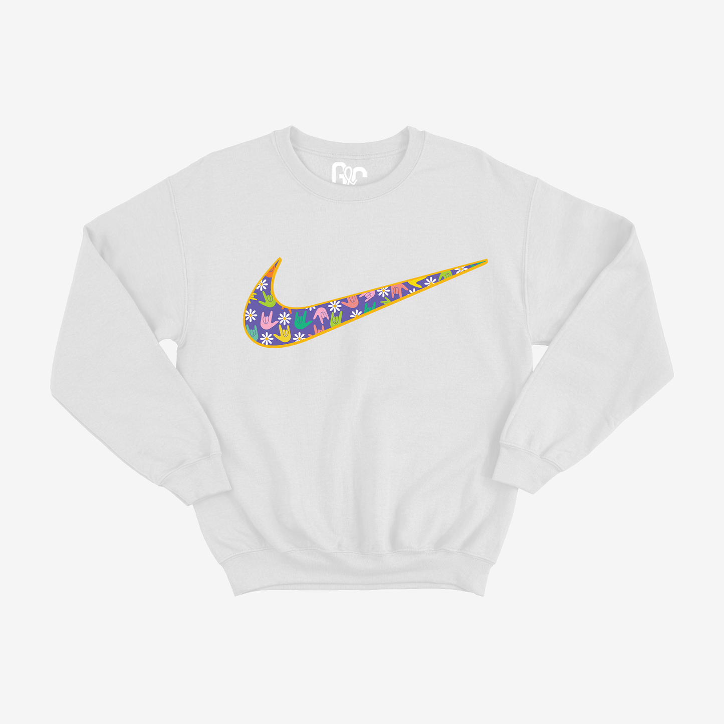 Flower ILY Swoosh Youth Crewneck