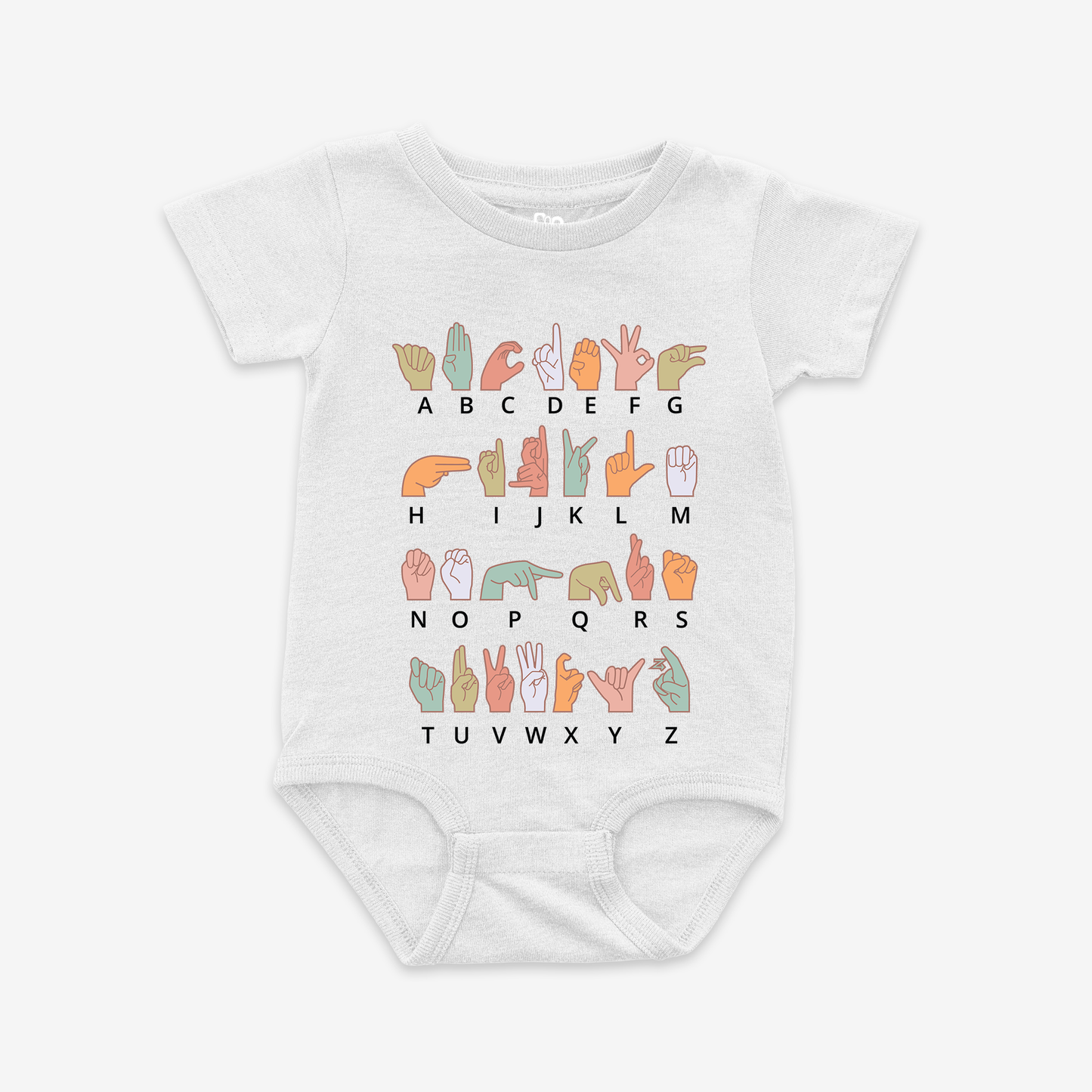 Sign Alphabet Onesie Tee