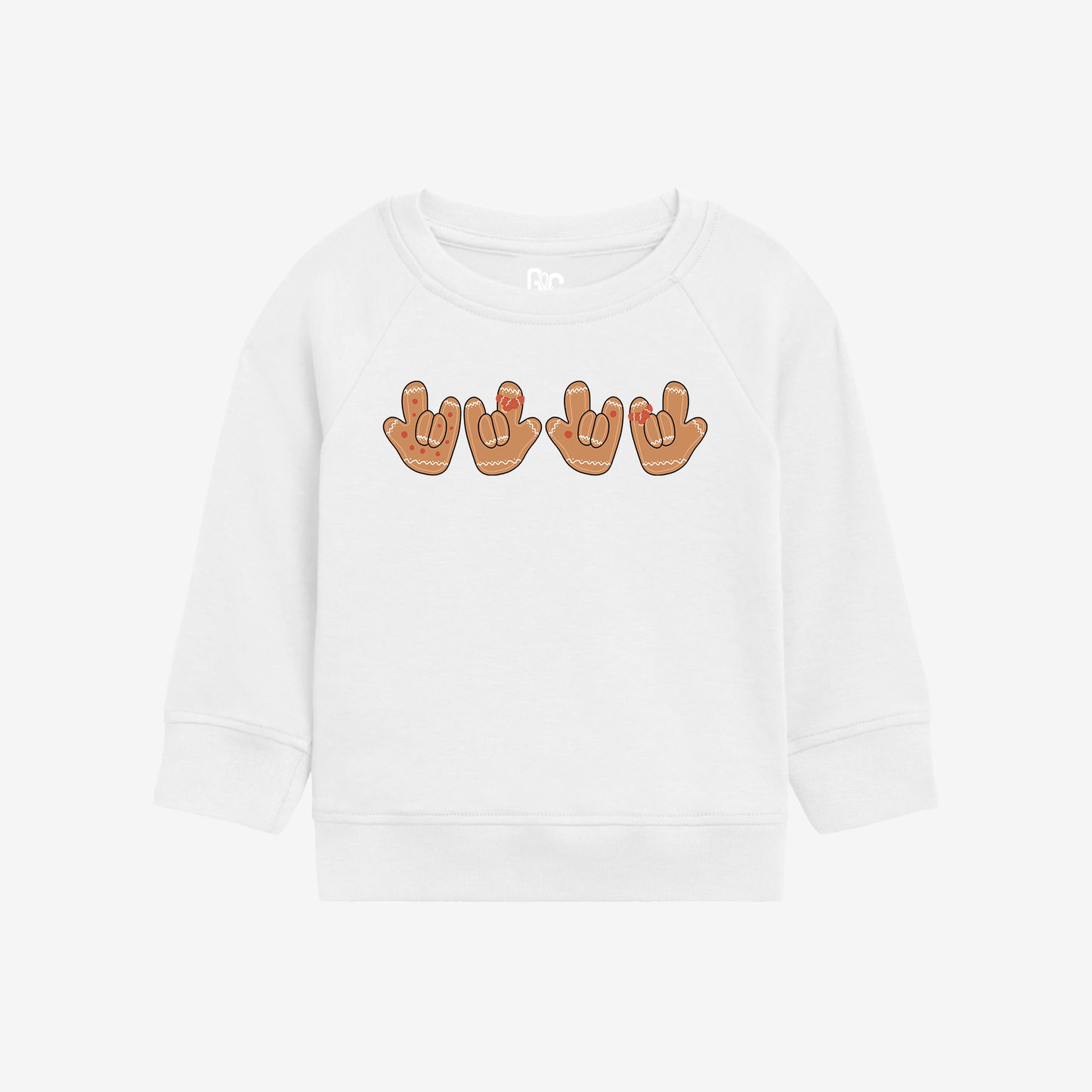 Gingerbread ILY Toddler Crewneck