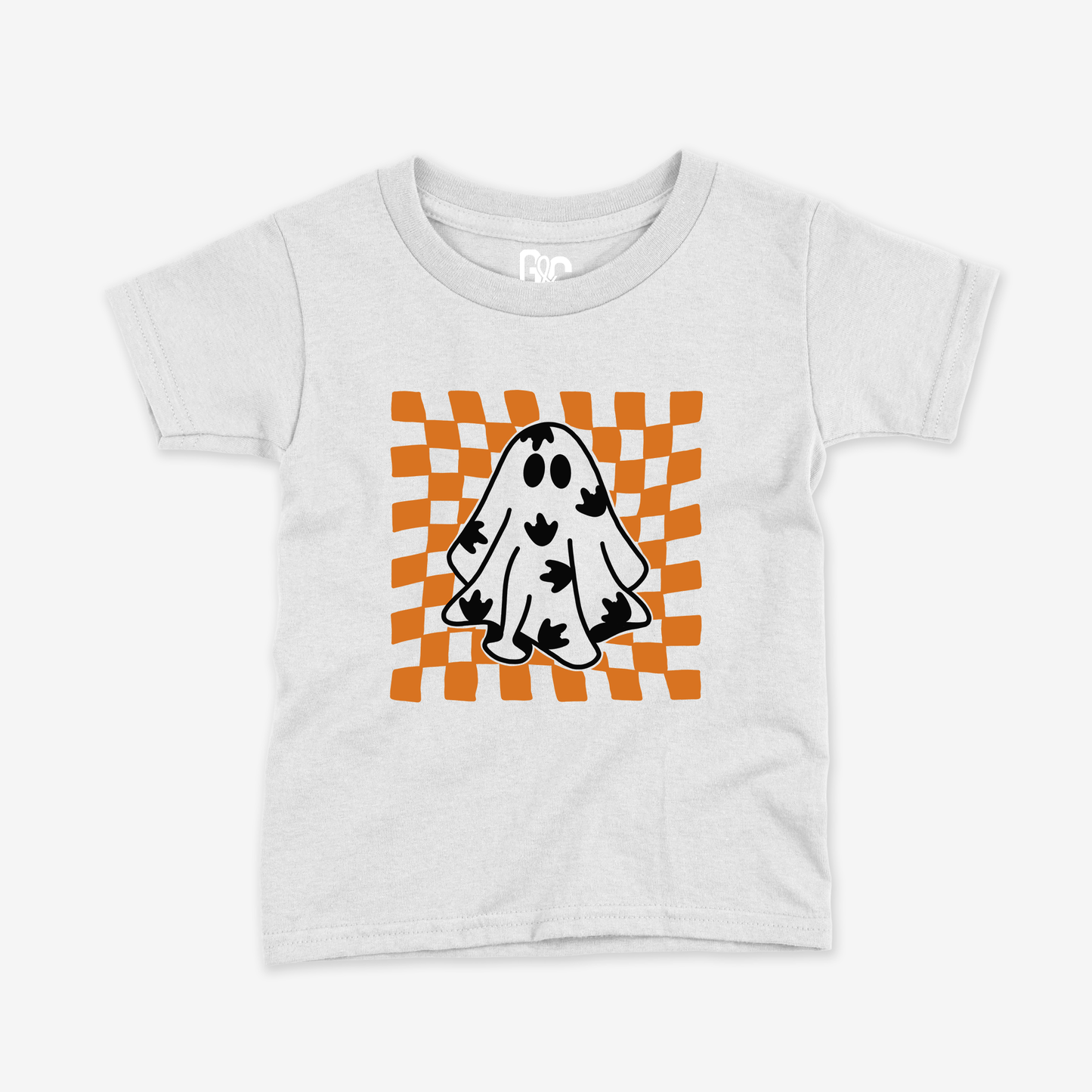 Checkered Ghosty ILY Toddler Tee