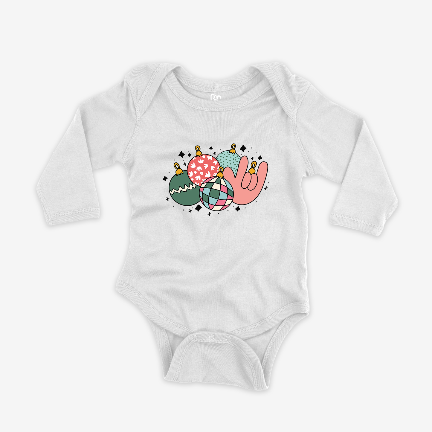 Ornament ILY Onesie Sleeve