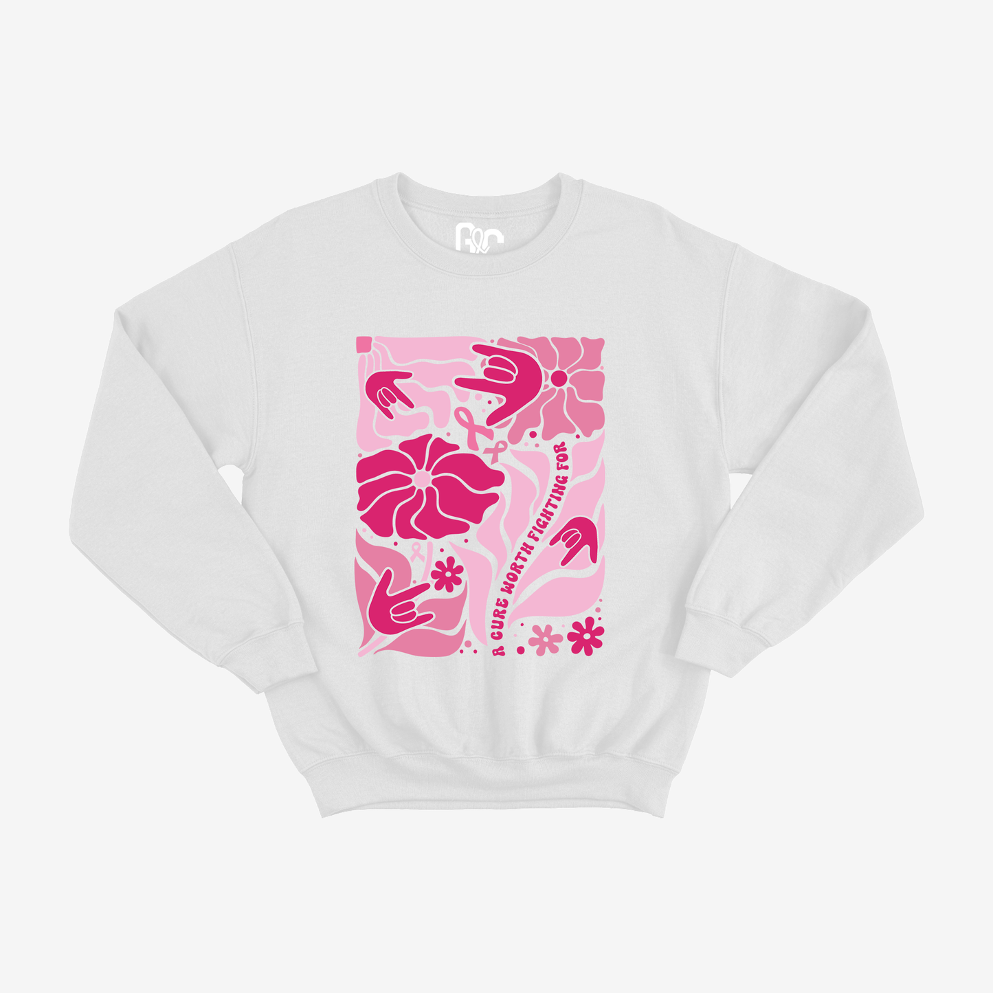 Pink Flower ILY Crewneck