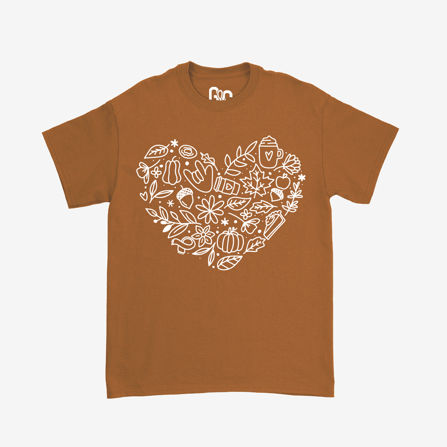 Autumn Heart Doodle Tee