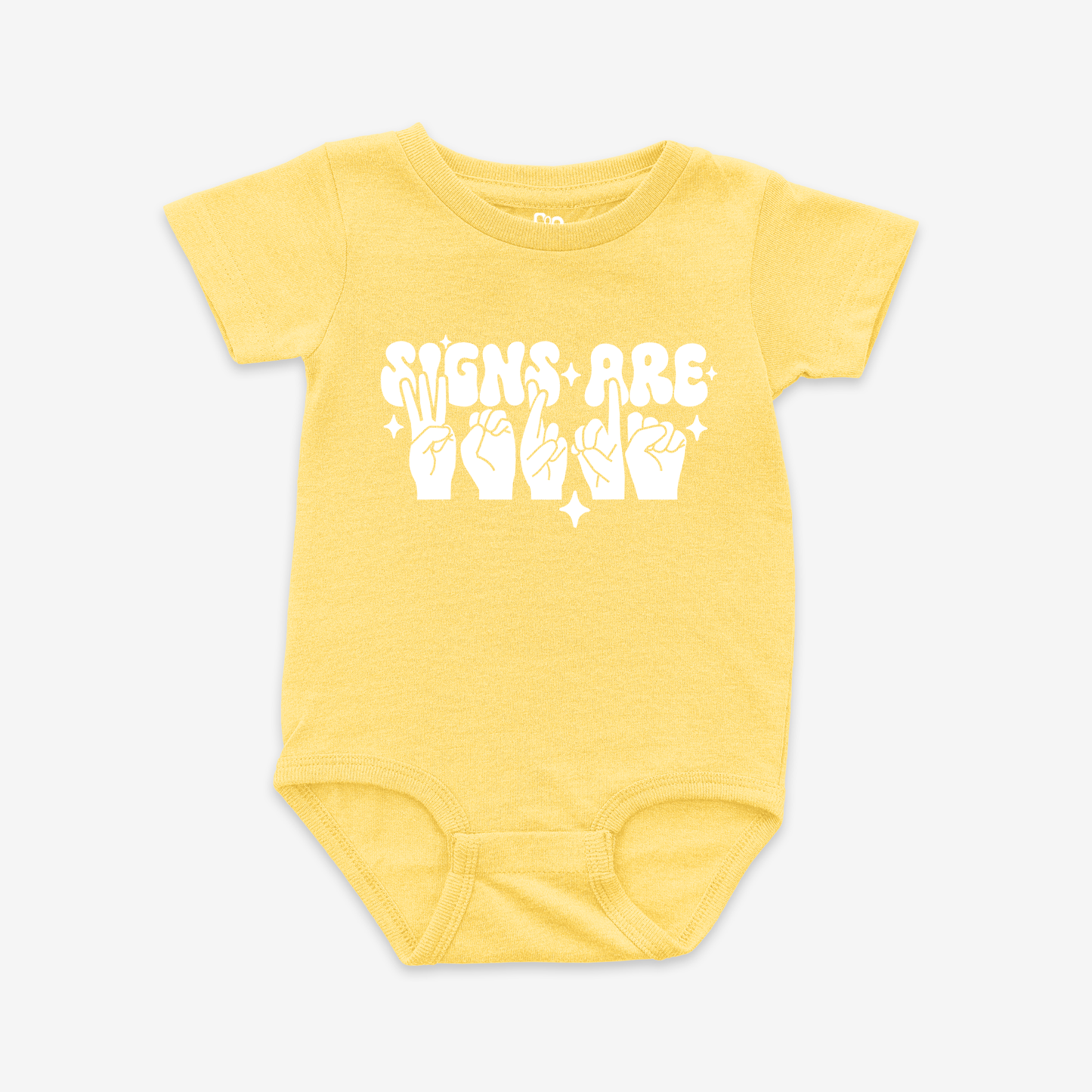 Sign Are Words Onesie Tee