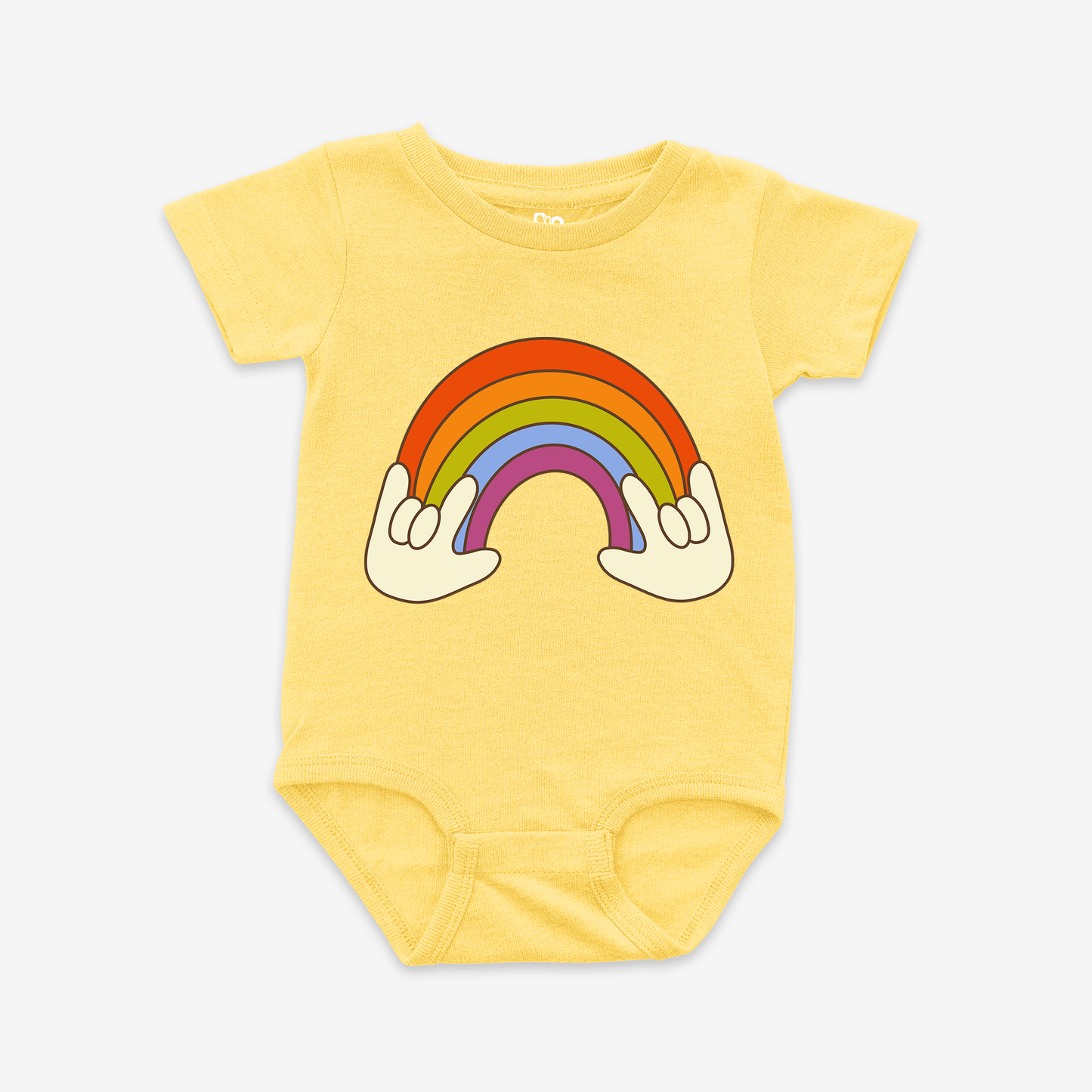 Retro ILY Rainbow Onesie Tee