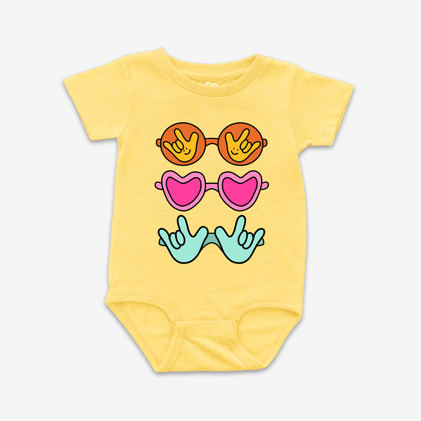 Summer Sunglass ILY Onesie Tee
