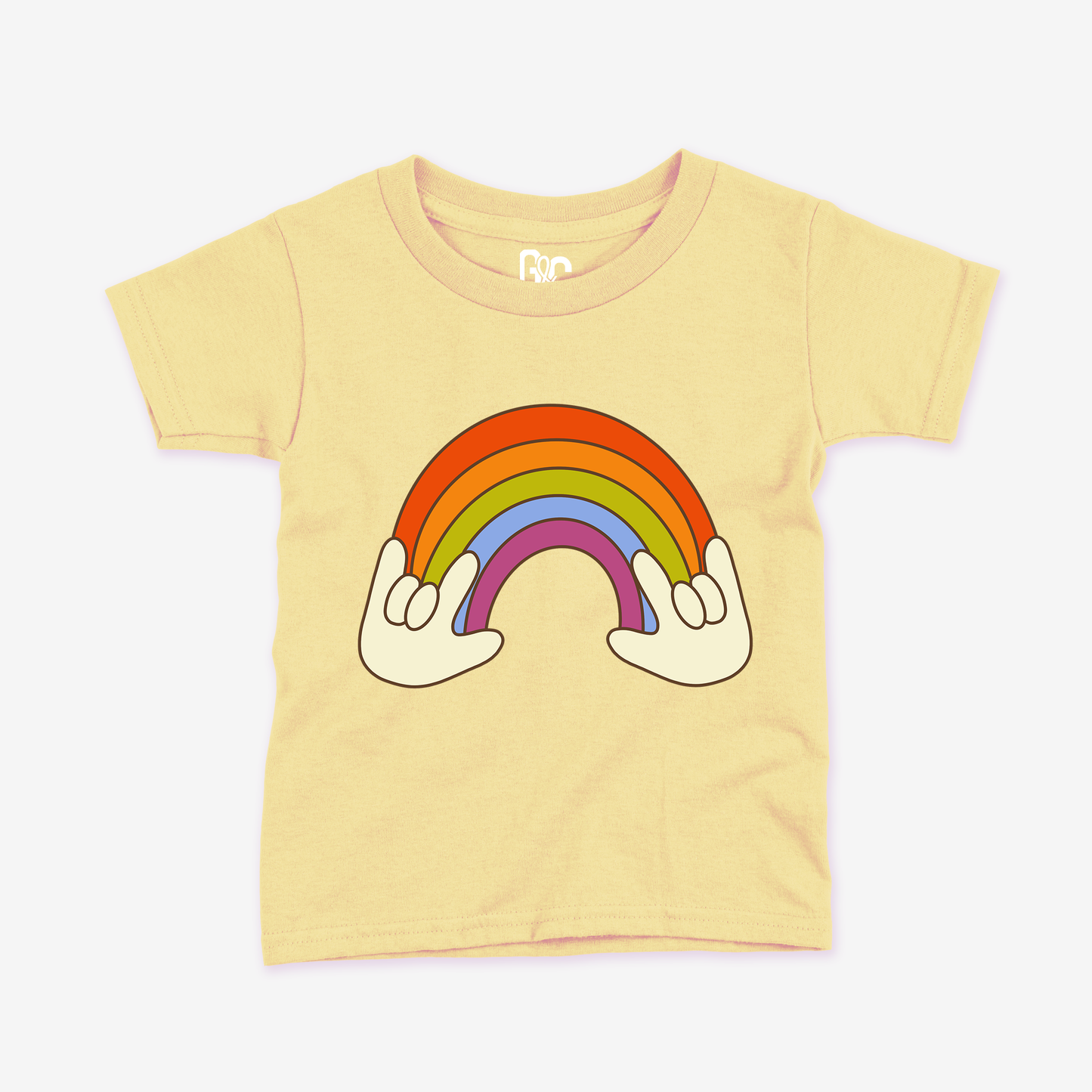 Retro Rainbow ILY Toddler Tee