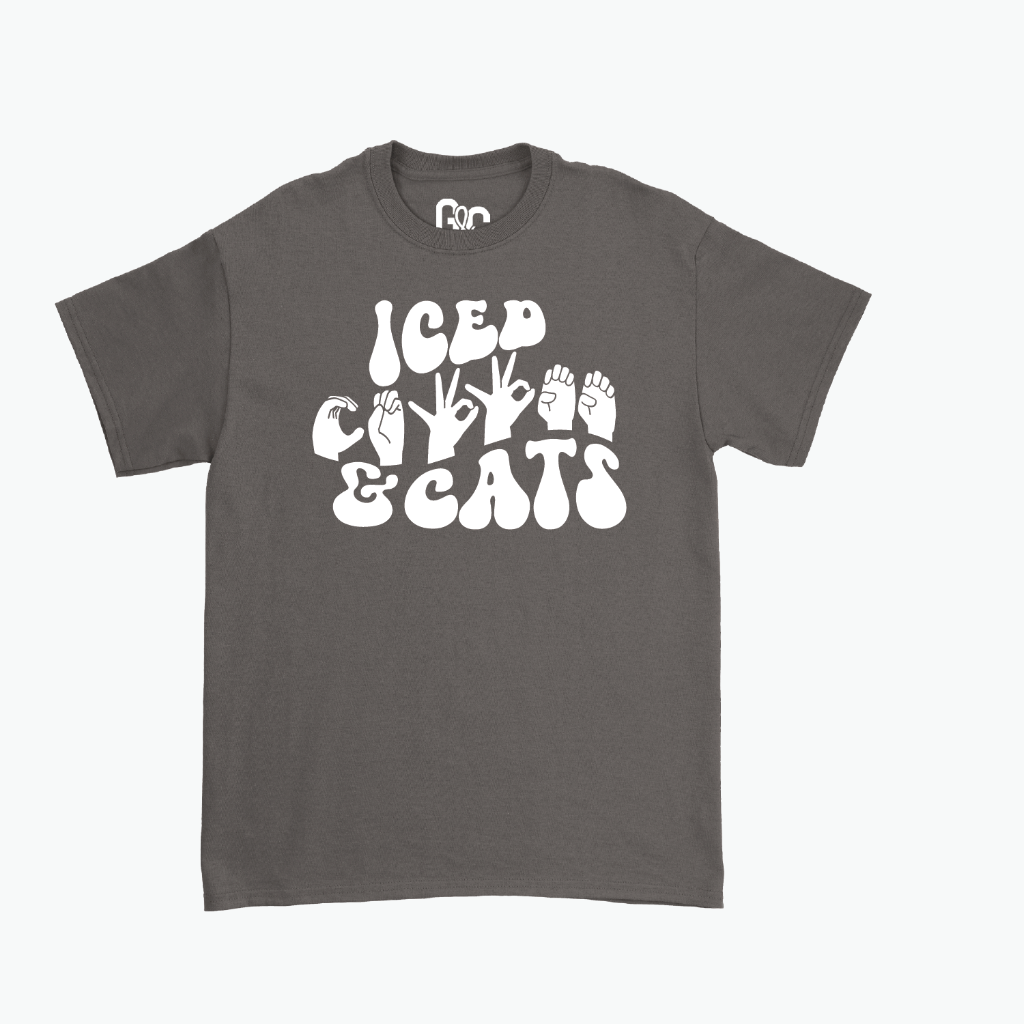 Iced Coffee & Cats Tee
