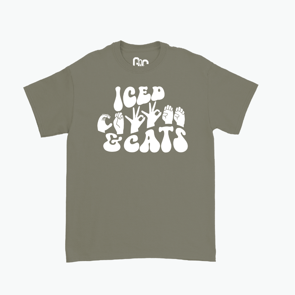 Iced Coffee & Cats Tee