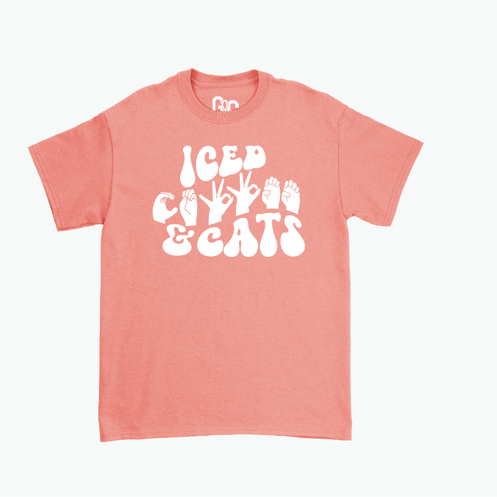 Iced Coffee & Cats Tee