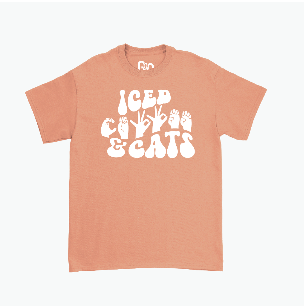 Iced Coffee & Cats Tee