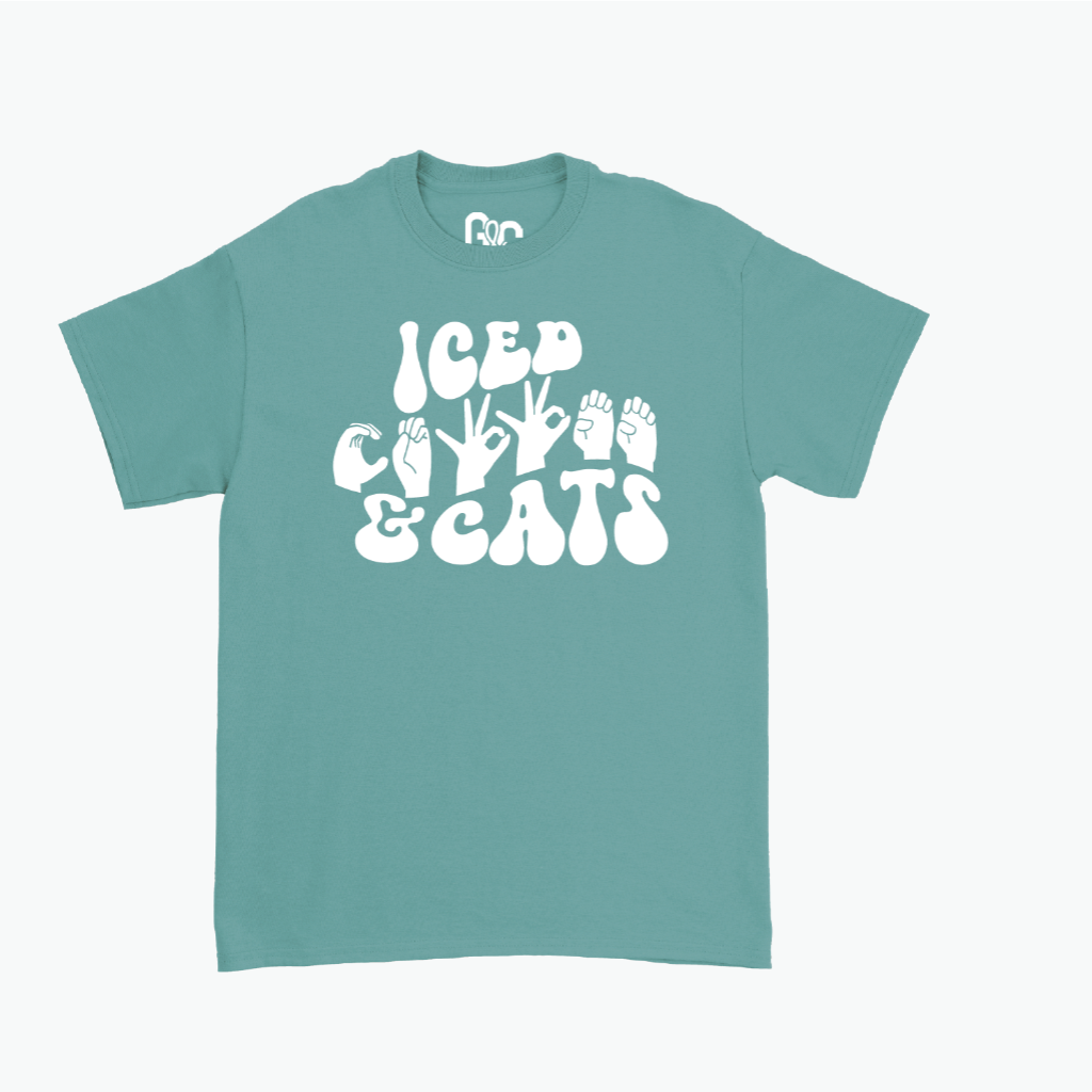 Iced Coffee & Cats Tee