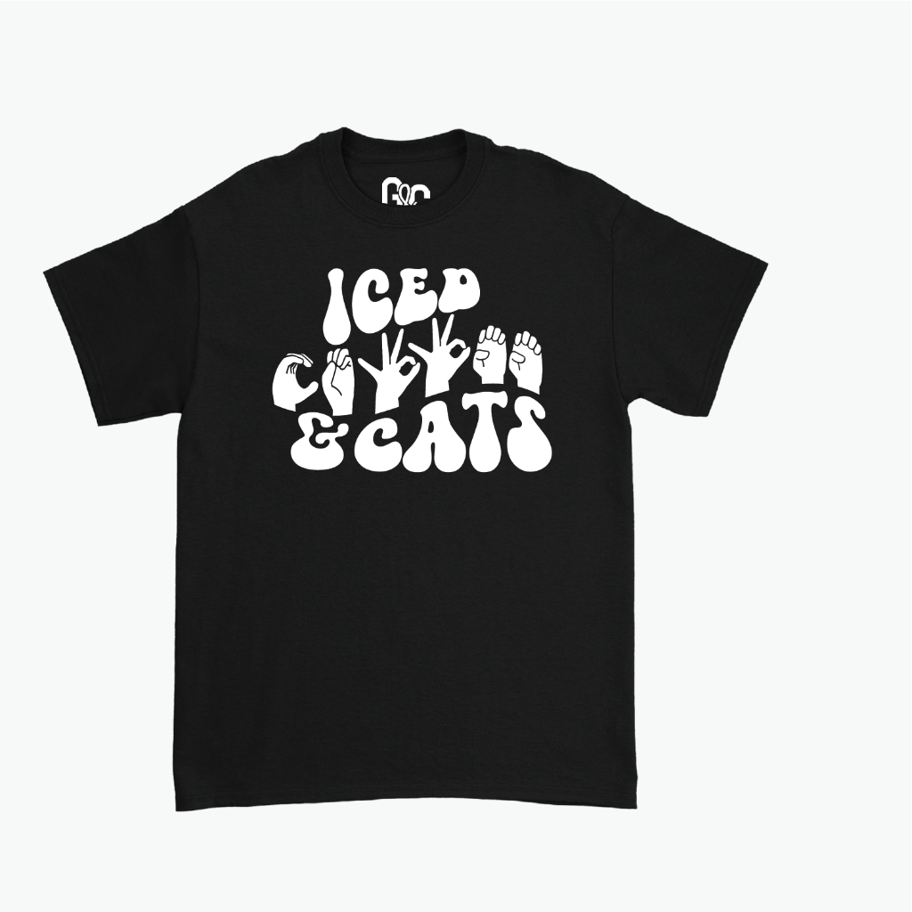 Iced Coffee & Cats Tee