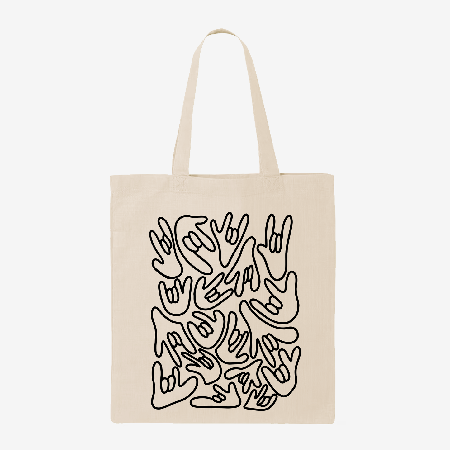 ILY Pattern Tote Bag