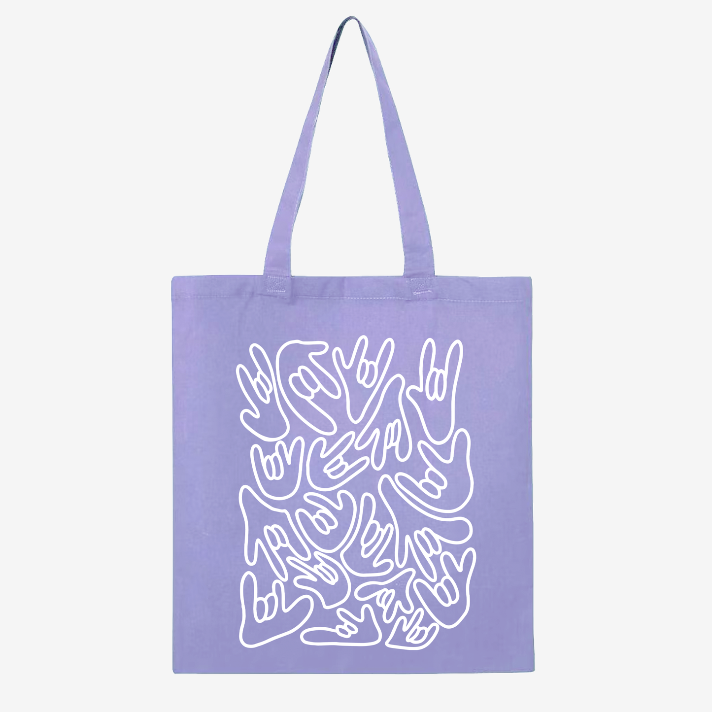 ILY Pattern Tote Bag