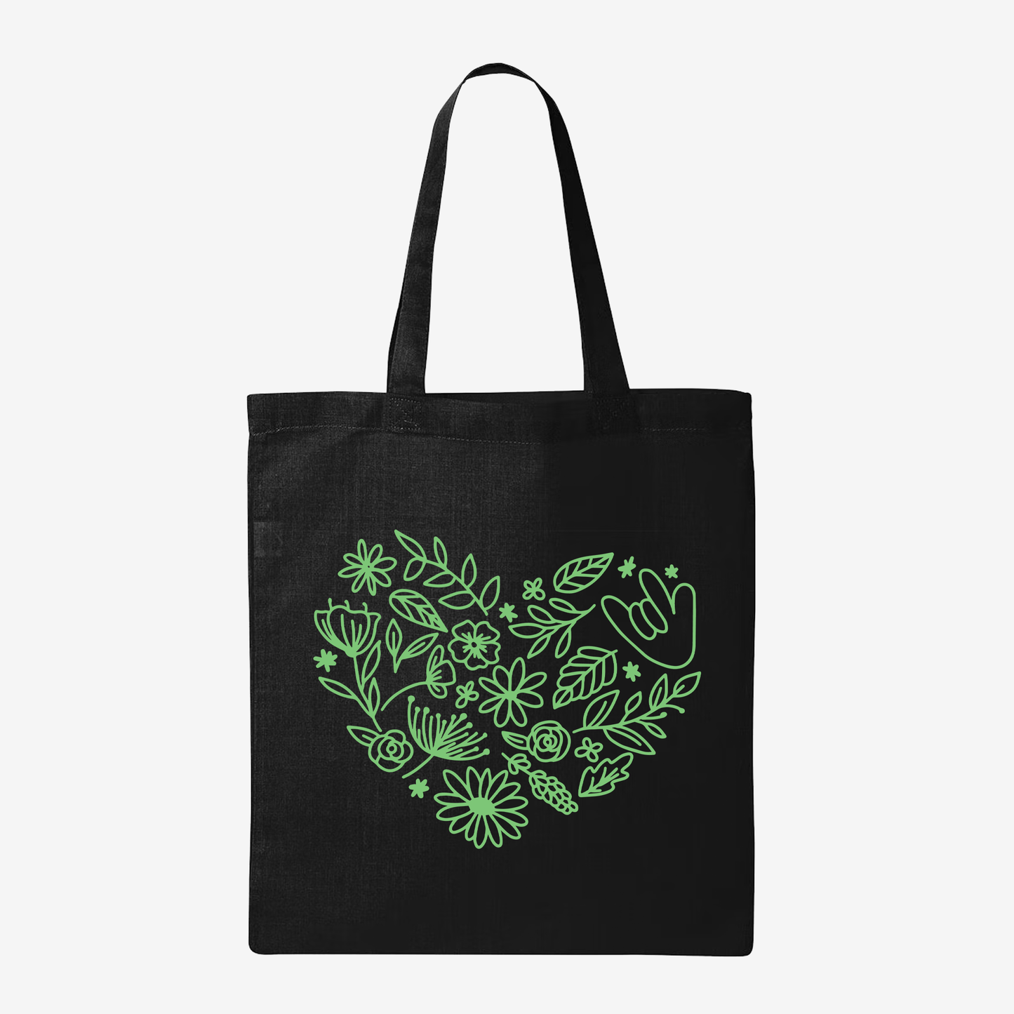 Plant ILY Doodle Tote Bag