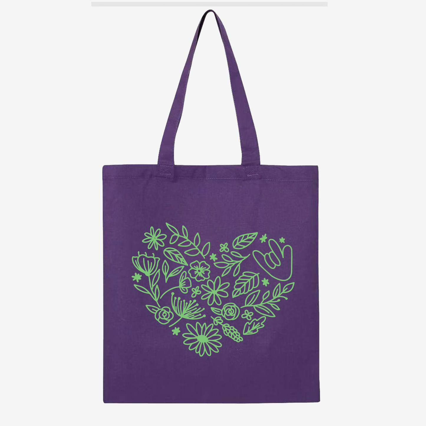 Plant ILY Doodle Tote Bag