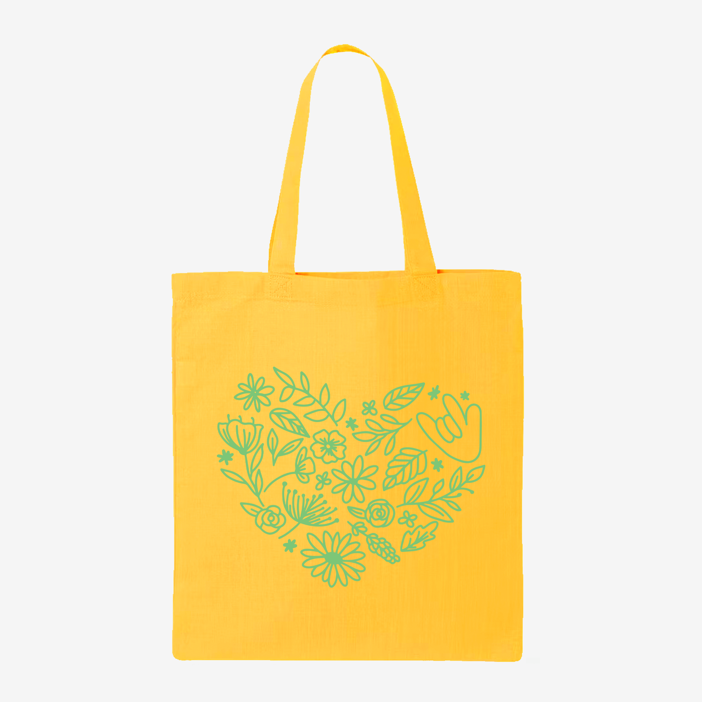 Plant ILY Doodle Tote Bag