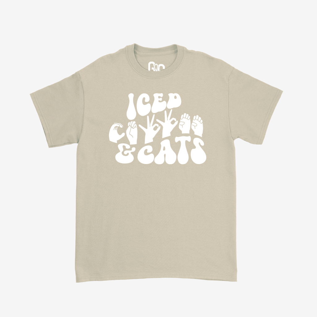 Iced Coffee & Cats Tee