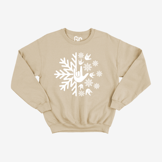 Snowy ILY Crewneck