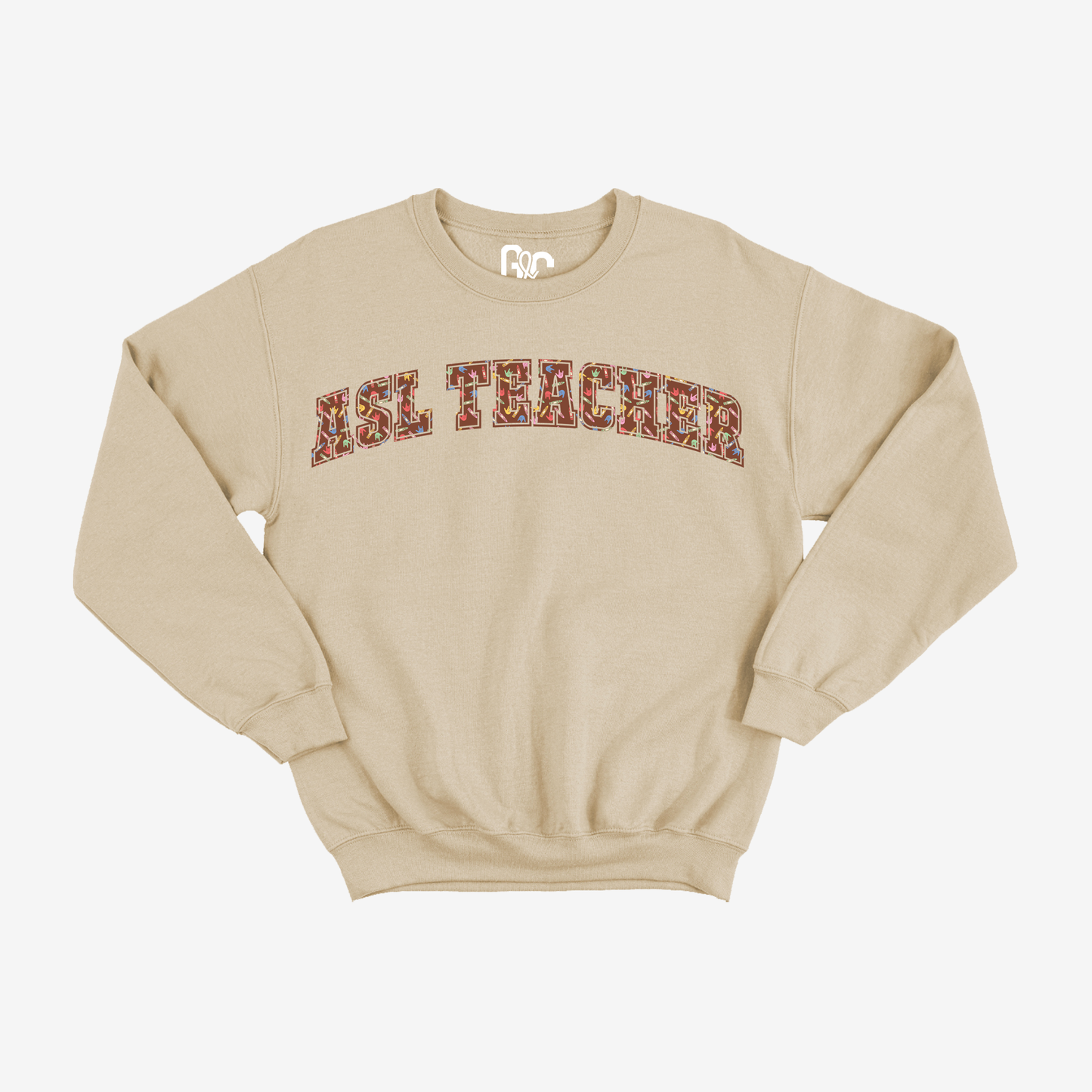 ASL Teacher Crayon Crewneck