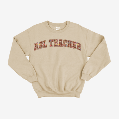 ASL Teacher Crayon Crewneck