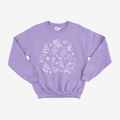 Winter Doodle Crewneck