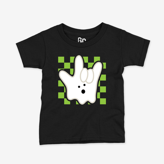 ILY Ghost Checkered Toddler Tee