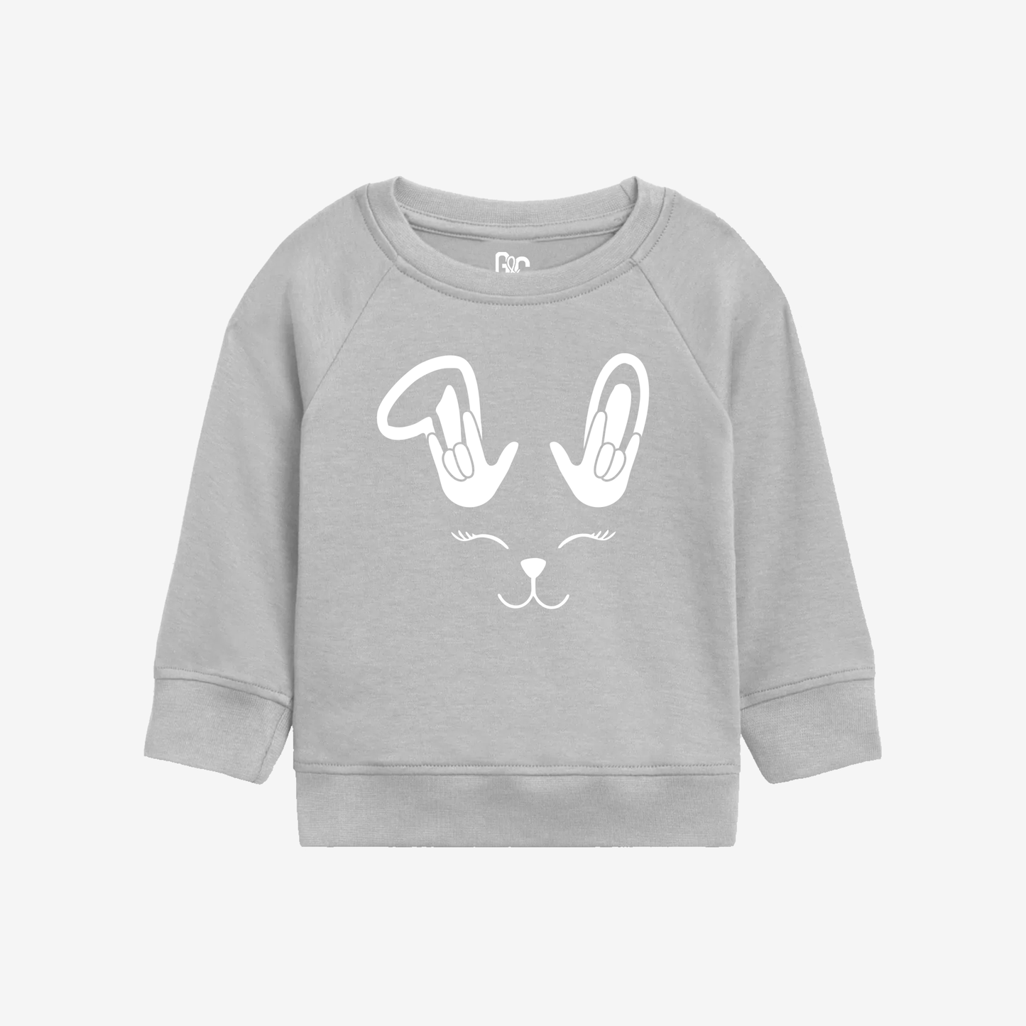 Bunny Smile Toddler Crewneck