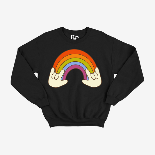 Retro ILY Rainbow Crewneck
