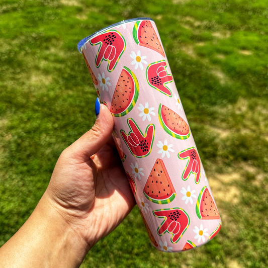 Watermelons ILY Steel Tumbler