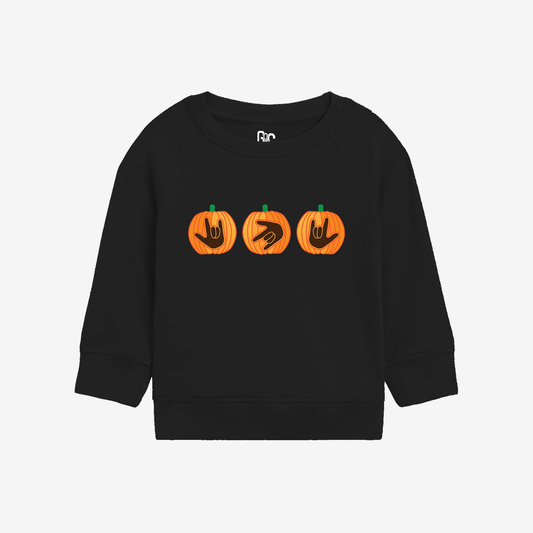 Halloween Pumpkin ILY Toddler Crewneck