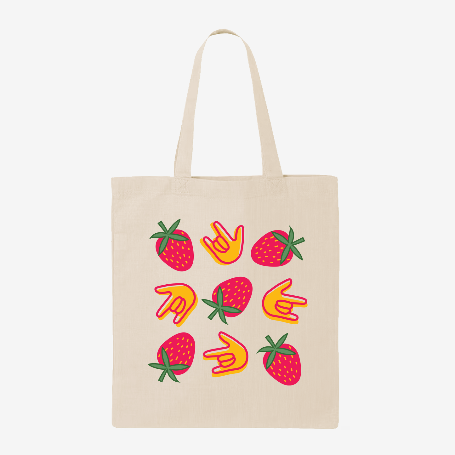 Strawberries & ILY Tote Bag
