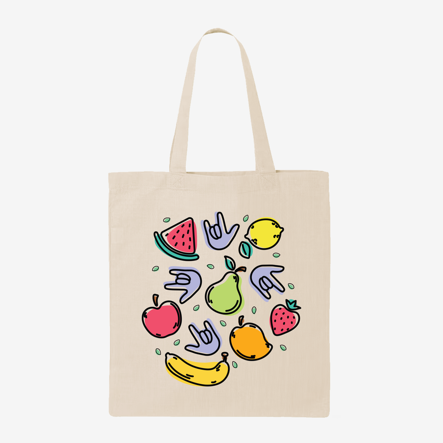 Fruit & ILY Tote Bag