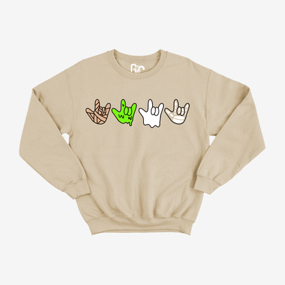 ILY Halloween Pattern Crewneck