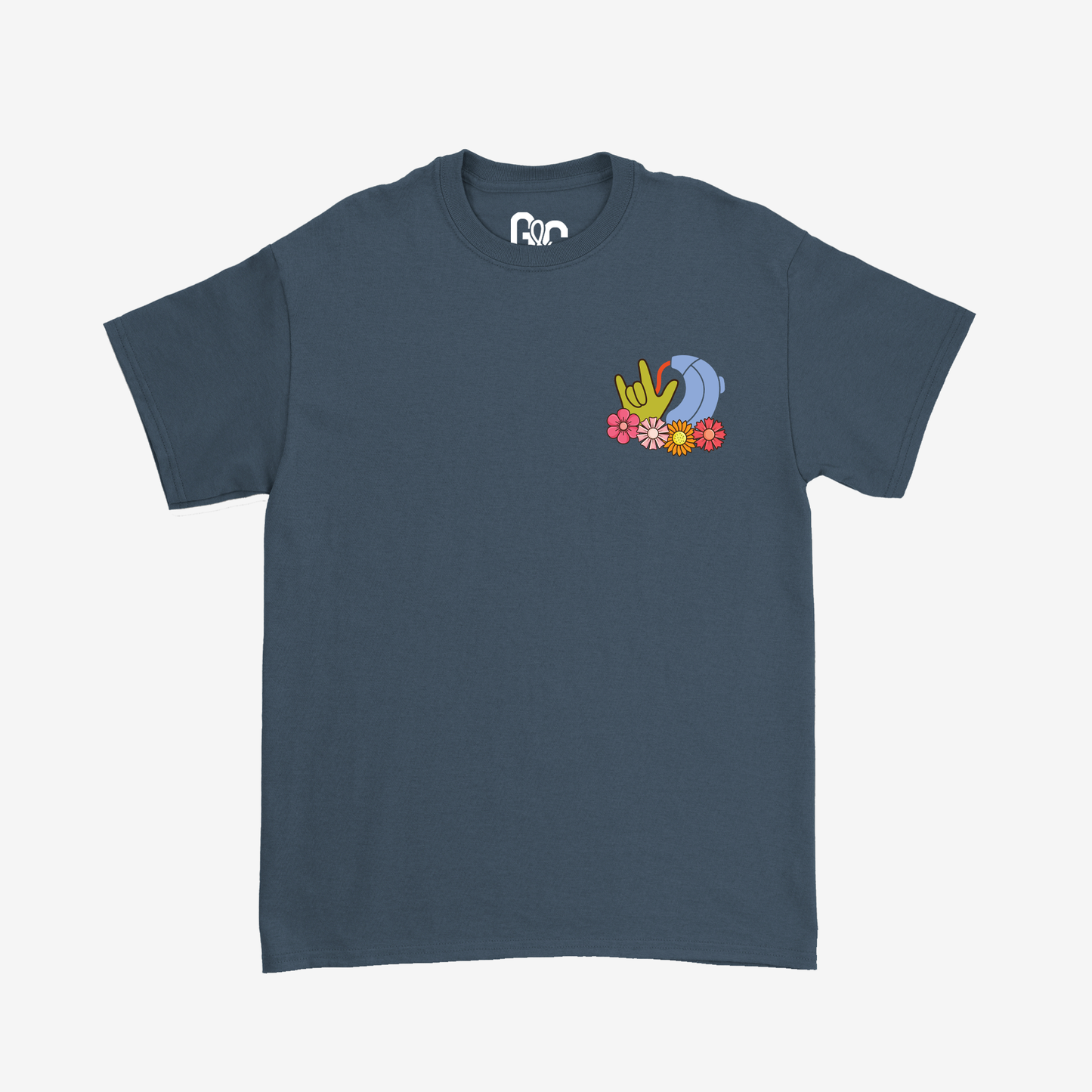 Floral ILY Hearing Aid Tee